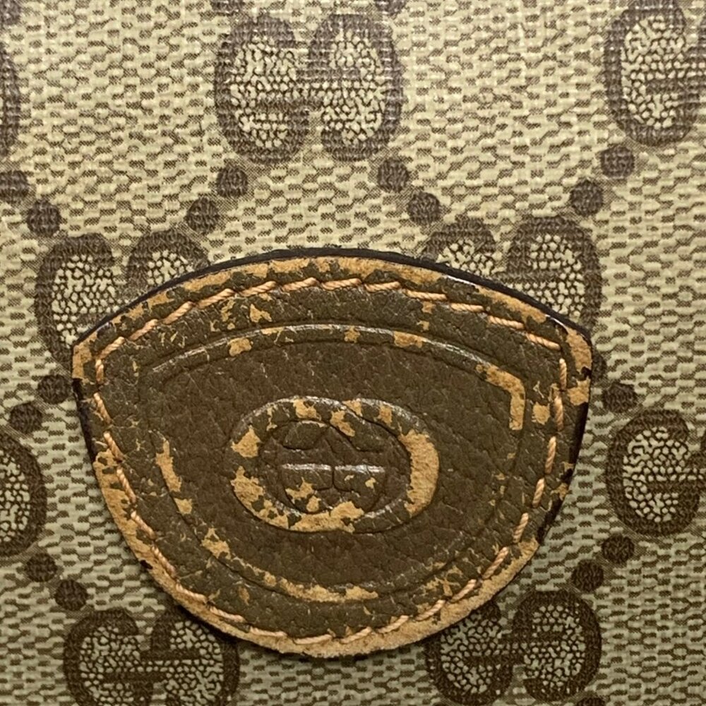 Vintage Gucci Coated Canvas Leather Speedy‎ Handbag **AS IS DAMAGED - Picture 9 of 13